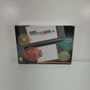 New Nintendo 3DS XL Konsole nur Verpackung Neu Schwarz ohne Konsole gebraucht - Bild 1 von 13