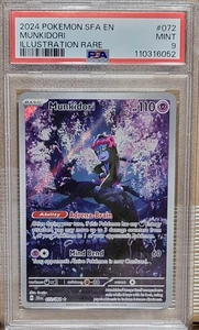 2024 Pokemon SV Shrouded Fable - SFA EN 072 Munkidori Illustration Rare PSA 9 - Picture 1 of 2