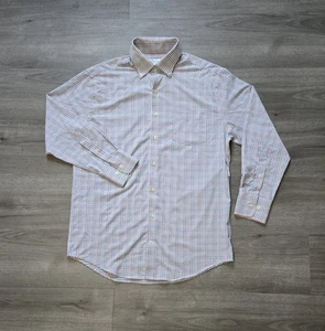 Peter Millar Summer Comfort Performance Long Sleeve Button Up Shirt Mens Medium - Picture 1 of 11