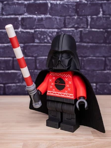 3D Printed Star Wars Darth Vader - Holiday Sweater Large Scale 8.5"-9.5" Minifig - Picture 1 of 5