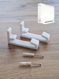 2 St. Haken AVM Fritz Box 4060 Wandhalterung Befestigung Halterung + Dübel NEU - Bild 1 von 6