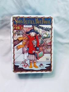 Mary Engelbreit Navidad Metal Caja MEJOR NO PUCHEROS 5 x 7 x 3 - Imagen 1 de 8