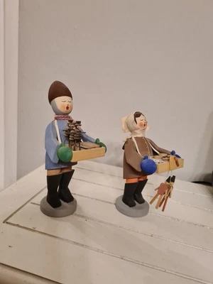 Strietzelkinder Expertic DDR Holzfiguren Erzgebirge Weihnachten Winterkinder  - Bild 1 von 4