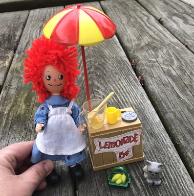 Vintage RAGGEDY ANN Puppen- und Spielset Knickerbocker 1976 9072 Limonadenständer - Bild 1 von 4