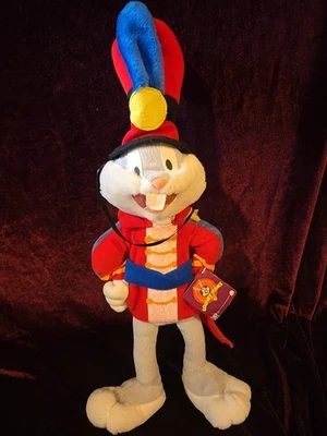 Looney Tunes Bugs Bunny Drum Major, imitación cuerda, 17" peluche colgante vintage Foto 1 de 4