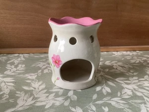 Yankee Candle Wax Melt Tart Burner/Warmer - Floral Flower Design - Keramik - Bild 1 von 6