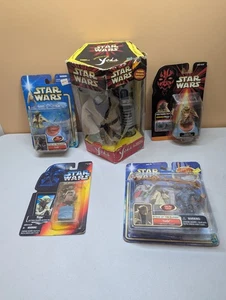 Konvolut 5 Vintage Star Wars Yoda Figuren POTF Interactive Yoda Hasbro 90er 2000er - Bild 1 von 10