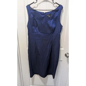 SL Fashions Cocktail Blue Dress Size 16 Sleeveless Mother Of The Bride Summer - Picture 1 of 5