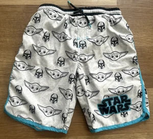 Pantalones Cortos de Natación Star Wars Yoda Forro Incorporado Cordón Cintura Gris Niños 10/12 - Imagen 1 de 5