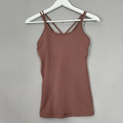 Lululemon Womens Top 4 Pink Free to Be Tank Built-In Bra Yoga Pilates Athletic - Image 1 of 4