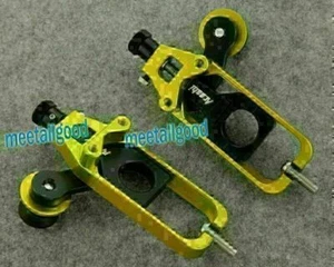 CNC Kette Einsteller Spanner für Honda CBR1000RR 2008-2012 11 Motorrad Goldene - Picture 1 of 5
