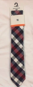 New Dockers Tie Red White Blue - Picture 1 of 5