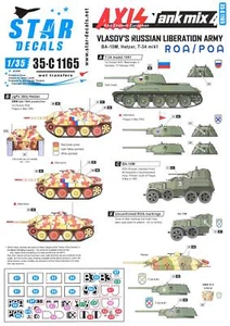 Calcomanías Star 1/35 VLASOV'S EJÉRCITO RUSO DE LIBERACIÓN eje tanque mezcla parte 4 - Imagen 1 de 2