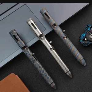 Outdoor Titan Aluminium Taschen Kugelschreiber Büro Signatur Stift Tragbar EDC Pen - Bild 1 von 14