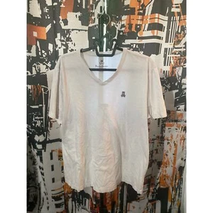 Psycho Bunny White V Neck Size Womens Medium or Size 7 - Picture 1 of 4