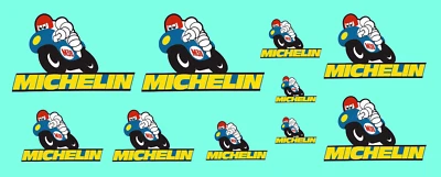 Decals MICHELIN VINTAGE 20 à 60 mm 1/43 1/32 1/24 1/18 Décalcomanies decal - Photo 1/3