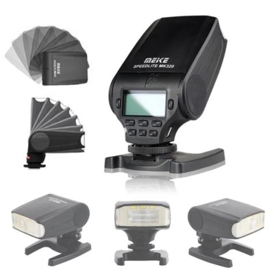 Luz flash MEIKE MK-320 TTL HSS Speedlite para Canon Sony Nikon Fujifilm Olympus Foto 1 de 4