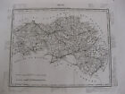 1835 Carte Atlas Géographique France Département de Orne  Normandie 