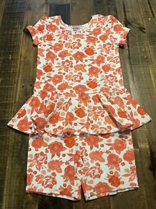 Dot Dot Smile size 7 girls vintage floral ruffle romper new - Picture 1 of 4