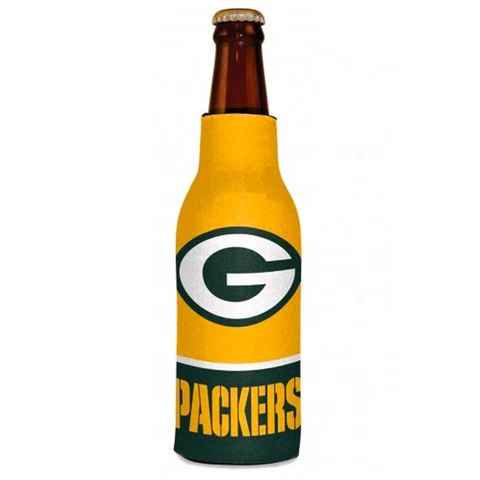 NFL Green Bay Packers Football League Licensed Bottle Hugger Drink Cooler Cover