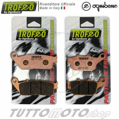KIT PASTIGLIE FRENO HONDA NC 750 X-S DCT 2014-2020 ANT+POST TROFEO SINTERIZZATE - Immagine 1 di 4