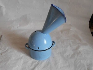 vintage Medical French Enamelware 1920s Steam Vaporizer Inhaler large dome type - Picture 1 of 6