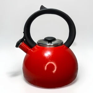 Tetera Copco con tapa acero inoxidable rojo negro tamaño 9x10 mango negro - Imagen 1 de 9