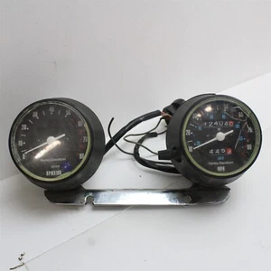 1980s Harley Sportster Speedo RPM Gauge Clust KILOMETER KM - Picture 1 of 8