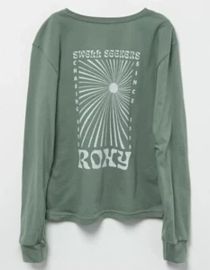 Roxy Girls Kids Youth Swell Seekers Graphic Print Long Sleeve Tee T-Shirt - Picture 1 of 4
