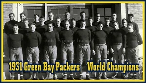 Green Bay Packers Photo Poster NFL 1931 World Champion Vintage team photo  S - Picture 1 of 1