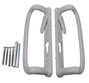 Patio Door Handle Mila Inline Sliding White 109mm Fixings - Picture 1 of 1