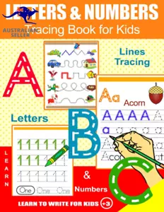 Letters and Numbers Tracing Book for Kids: Learn to Write Letters and Numbers fr - Picture 1 of 12