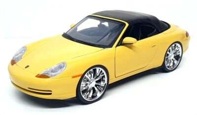 UT Models 1/18 Scale 28723E - Porsche 996 With Custom Wheels - Yellow - Image 1 of 4
