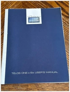 Telos ONE-x-Six Talk Show System Manual 1995 Rev C Broadcast Studio Phone - Picture 1 of 8
