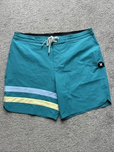 Costume da bagno uomo Hurley Phantom 18 pollici sfoderato tasca posteriore mojito profondo W36 - Foto 1 di 14