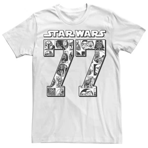 Camiseta retro para hombre Star Wars '77 | Blanca | 2XLarge (NUEVA SIN ETIQUETAS) - Imagen 1 de 3