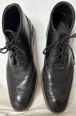 Cole Haan Liam Chukka II Semi Wing Tip C11052 Men's Black Leather Boots Sz 11 M - Image 1 of 4