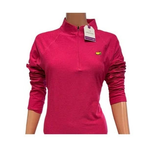 Masters Magnolia Lane Tech Ladies Hot Pink Performance 1/4 Zip Pullover - Picture 1 of 1