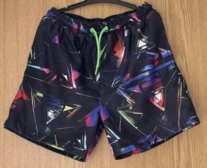 Next Black Print Swim Shorts, Black Mesh Lining, Pockets - Age 9 Years - Picture 1 of 7