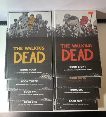 Walking Dead Graphic Novels Comics Illustrated Lot Of 1-8 Hardcover Books - Image 1 of 4