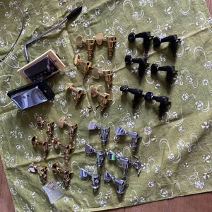 Black Pegs Set - No Screws, 3 Gold Missing, 4 Pieces, Used - Picture 1 of 5