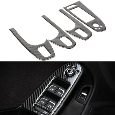 4 PIEZAS Interior Puerta Apoyabrazos Cubierta Tapicería Se Adapta a Audi A4 B8 2008-2014 2015 Nuevo Foto 1 de 4