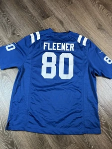 Coby Fleener #80 Indianapolis Colts NFL Nike Blue On Field Jersey Men's Size XL - Picture 1 of 7