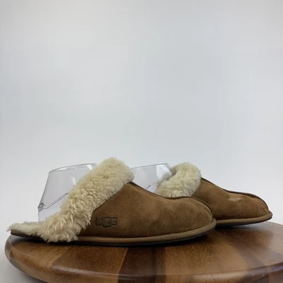 Zapatillas cómodas forradas de piel de oveja tostadas Ugg Scuffette II para mujer talla 10 M usadas en excelente estado Foto 1 de 4