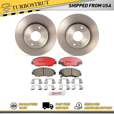 Kit de pastillas de freno rotores de freno delanteros OE Brembo Prime para Honda Accord 1998-2002 Foto 1 de 4