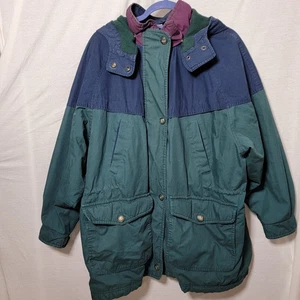 Vintage 90’s Alaska Frontier Classic Maroon and Emerald Green Coat size XL  - Bild 1 von 12