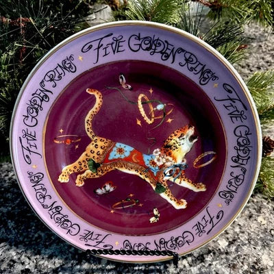 Новый ANTHROPOLOGIE #5 в 12 дней Рождества тарелка на PHANNAPAST TAYCHAMAYTH - Изображение 1 из 4