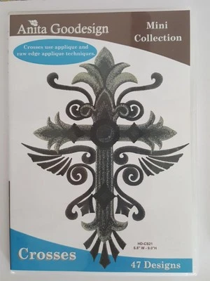 Diseños de bordado a máquina "Cruces" de Anita Goodesign en CD Foto 1 de 2