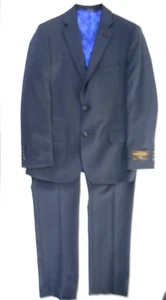 T.O. para niños Lana azul marino Vezia 2 piezas. Traje Slim & Husky Tallas 12 - 20 - Imagen 1 de 9