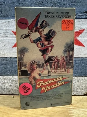 Fraternity Vacation VHS 1985 New World Teen Comedy Spring Break - Image 1 of 4